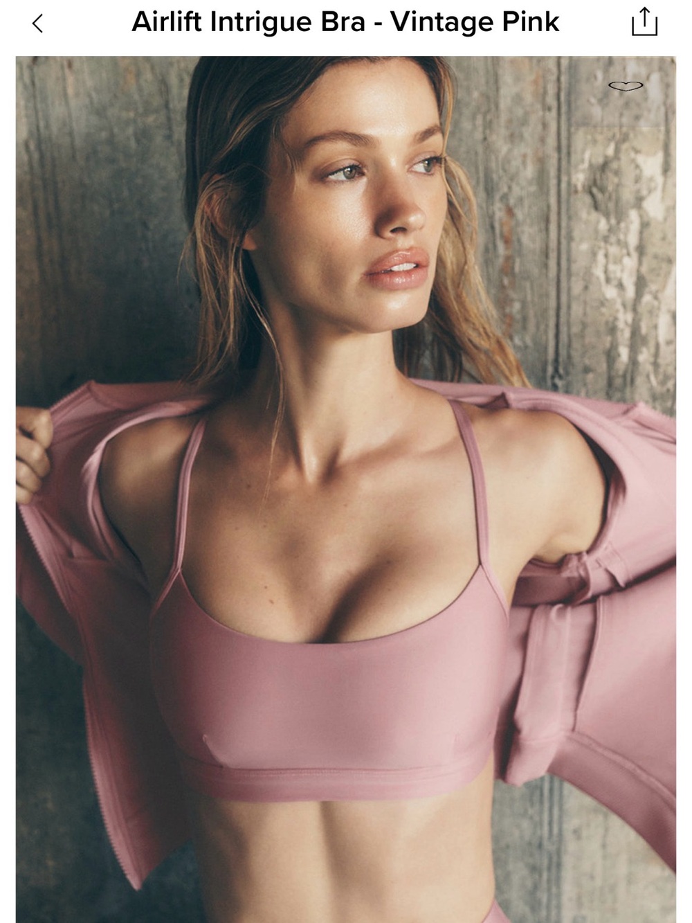 ALO Yoga Airlift Intrigue Bra - Vintage Pink